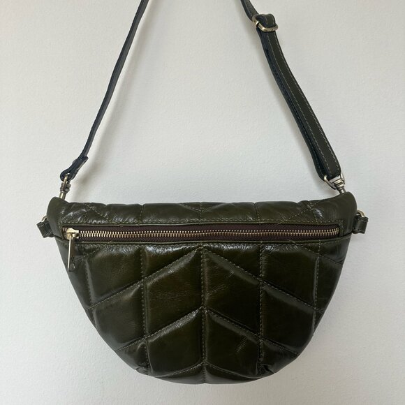 Patricia Nash Tinchi Belt Bag Quilted in Green NWOT - Picture 4 of 9
